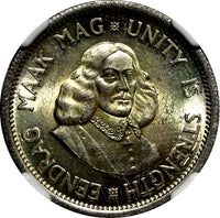 South Africa Silver 1963 10 Cents Jan van Riebeeck NGC MS63 GEM BU KM# 60 (041)