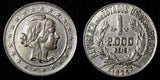BRAZIL Silver 1926 2000 Reis  Rio de Janeiro Mint  KM# 526  (27 506)