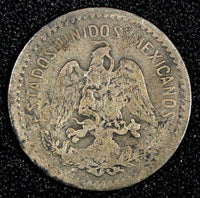 Mexico ESTADOS UNIDOS MEXICANOS Silver 1907 M 10 Centavos  KM#428 (27 293)