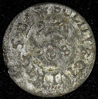 Riga CARL X of Sweden Silver 1658 Solidus,Schilling SCARCE KM# 50 (26 739)