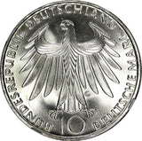 Germany - Federal Republic Silver 1972 G  10 Mark NGC MS66 TOP GRADED KM# 132(6)