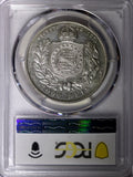 BRAZIL Pedro II Silver 1889 2000 Reis  Last Year Type 37 mm PCGS MS62 KM# 485(0)