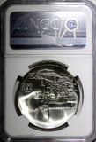 Israel Silver 1968 10 Lirot Anniversary of Independence NGC MS66 BU KM# 51 (35)