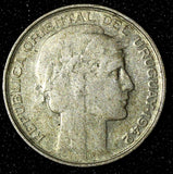 Uruguay Silver 1942 So  20 Centesimos WWII Issue 1 Year Type KM# 29 (28 495)