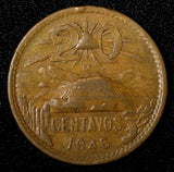 Mexico Bronze 1946 20 Centavos KM# 439 (27 433)
