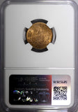 FRANCE Bronze 1901 2 Centimes NGC MS64 BN 1 GRADED HIGHEST KM# 841  (017)