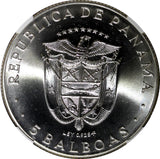 Panama Silver 1970 FM 5 Balboas NGC MS67 Central American Games KM#28 (029)