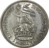 GREAT BRITAIN George V Silver 1936 1 Shilling aUNC/UNC  KM# 833  (24 707)