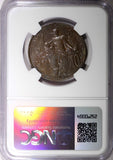 France Bronze 1913 10 Centimes NGC AU58 BN 30 mm KM# 843 (17)