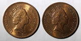 Great Britain Elizabeth II 1989 2 Pence UNC KM# 936  Random Pick (1 Coin)  (033)