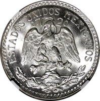 Mexico ESTADOS UNIDOS Silver 1944 M 50 Centavos NGC MS66 GEM BU KM# 447 (038)