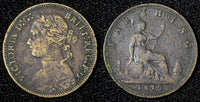 Great Britain Victoria Bronze 1879 Farthing KM# 753  (28 314)