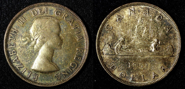 CANADA Silver 1953 $1.00 Dollar Flashy PL Nice Toned  KM# 54  (28 107)