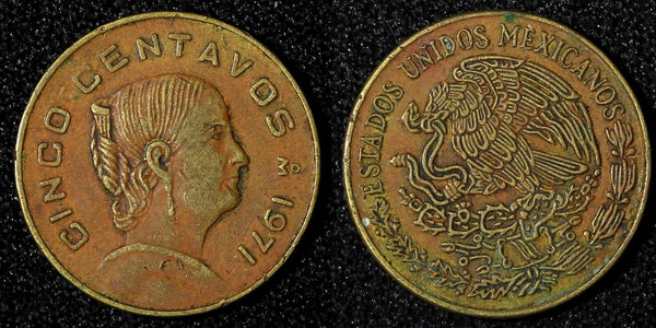 Mexico 1971 5 Centavos Josefa Ortiz de Domínguez KM# 427 (27 823)