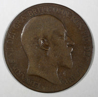 Great Britain Edward VII Bronze 1905 1 Penny KM# 794.2 (28 192)