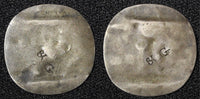 IRELAND Silver 6 PENCE Countermark on both side "BG" 0,89g.ex. David Bailey  (9)