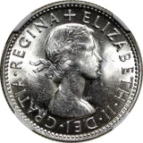 Australia Elizabeth II Silver 1954 1 Shilling NGC MS63 KM# 53 (017)