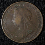 Great Britain Victoria Bronze 1900 1/2 Penny KM# 789 (28 894)