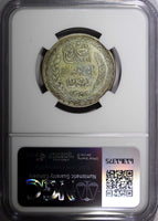 Tunisia  Silver AH1358   1939 10 Francs NGC AU53 Mintage-500,000  KM# 265 (003)