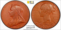 GREAT BRITAIN Victoria Bronze Specimen 1897 Jubilee Medal PCGS SP63 56mm E1817a