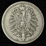 Germany - Empire Wilhelm I Copper-Nickel 1889 A 10 Pfennig KM#4  (28 843)