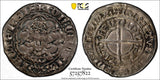NETHERLANDS Neth-Utrecht Jan van Arkel Silver 1342 Groot  PCGS AU55 TOP GRADED