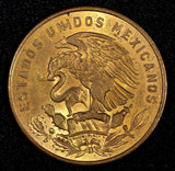 MEXICO  Bronze 1964 Mo 20 Centavos Red Toned UNC  KM# 440 (27 370)