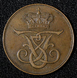 Denmark Frederik VIII Bronze 1912 VBP GJ 5 Øre  KM# 806 (28 550)