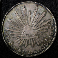 MEXICO Silver 1881 Mo MH 8 Reales Radiant cap Dark toned KM# 377.10 (27 552)
