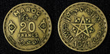 Morocco Mohammed V Aluminum-Bronze 1371 (1952) 20 Francs Y# 50 (27 627)