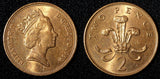 Great Britain Elizabeth II 1989 2 Pence UNC KM# 936  Random Pick (1 Coin)  (033)