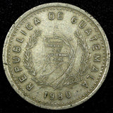 GUATEMALA Copper-Nickel 1980 10 Centavos  KM# 277.3 (24 637)