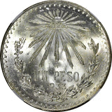 Mexico ESTADOS UNIDOS MEXICANOS Silver 1933 M Peso NGC MS64 GEM BU KM# 455 (018)