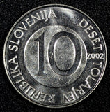 SLOVENIA 2002 10 Tolarjev Horse EQUUS GEM BU KM# 41 RANDOM PICK (1 COIN ) (29)