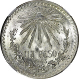 Mexico ESTADOS UNIDOS MEXICANOS Silver 1943 M Peso NGC MS65 GEM BU KM# 455 (21)