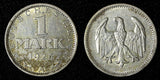 Germany - Weimar Republic Silver 1925 A 1 Mark Berlin Mint KM# 42 (30 070)