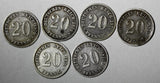 Germany - Empire Wilhelm I Silver 1876 20 Pfennig KM# 5 RANDOM PICK (1 Coin)