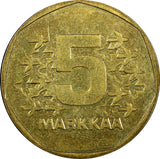 Finland Aluminium-Bronze 1972 S 5 Markkaa UNC KM# 53 RANDOM PICK (1 Coin) (82)