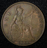 Great Britain George V Bronze 1936 1 Penny KM# 838  (23 920)