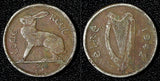 Ireland Republic 1942 3 Pence 1st Year Type WWII Issue KM# 12a (28 967)