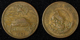 Mexico ESTADOS UNIDOS MEXICANOS Bronze 1951 Mo 20 Centavos SCARCE DATE KM#439(1)