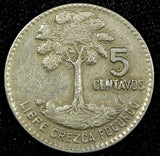 GUATEMALA Copper-Nickel 1969  5 Centavos Large date KM# 266.1 (24 554)