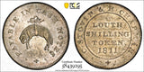 GREAT BRITAIN Silver 1811 Lincolnshire-Louth Shilling Token PCGS AU58 TOP GRADED