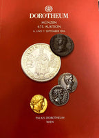 DOROTHEUM AUCTION CATALOG # 475/1994 ANCIENT AND WORLD COINS.