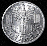 Austria Aluminium 1957 10 Groschen UNC KM# 2878 (29 049)