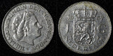 Netherlands Juliana Nickel  1967 Fish 1 Gulden 25 mm Royal Dutch KM# 184a  (944)