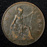 GREAT BRITAIN George V Bronze 1935 1 Penny  KM# 838 (28 416)