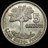 Guatemala Silver 1957 5 Centavos KM# 257.1 (24 421)