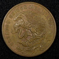 MEXICO  Bronze 1957 Mo 20 Centavos High Grade KM# 440 (26 832)