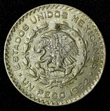 Mexico ESTADOS UNIDOS MEXICANOS Silver 1962 Peso Jose Morelos  KM#459 (28 491)